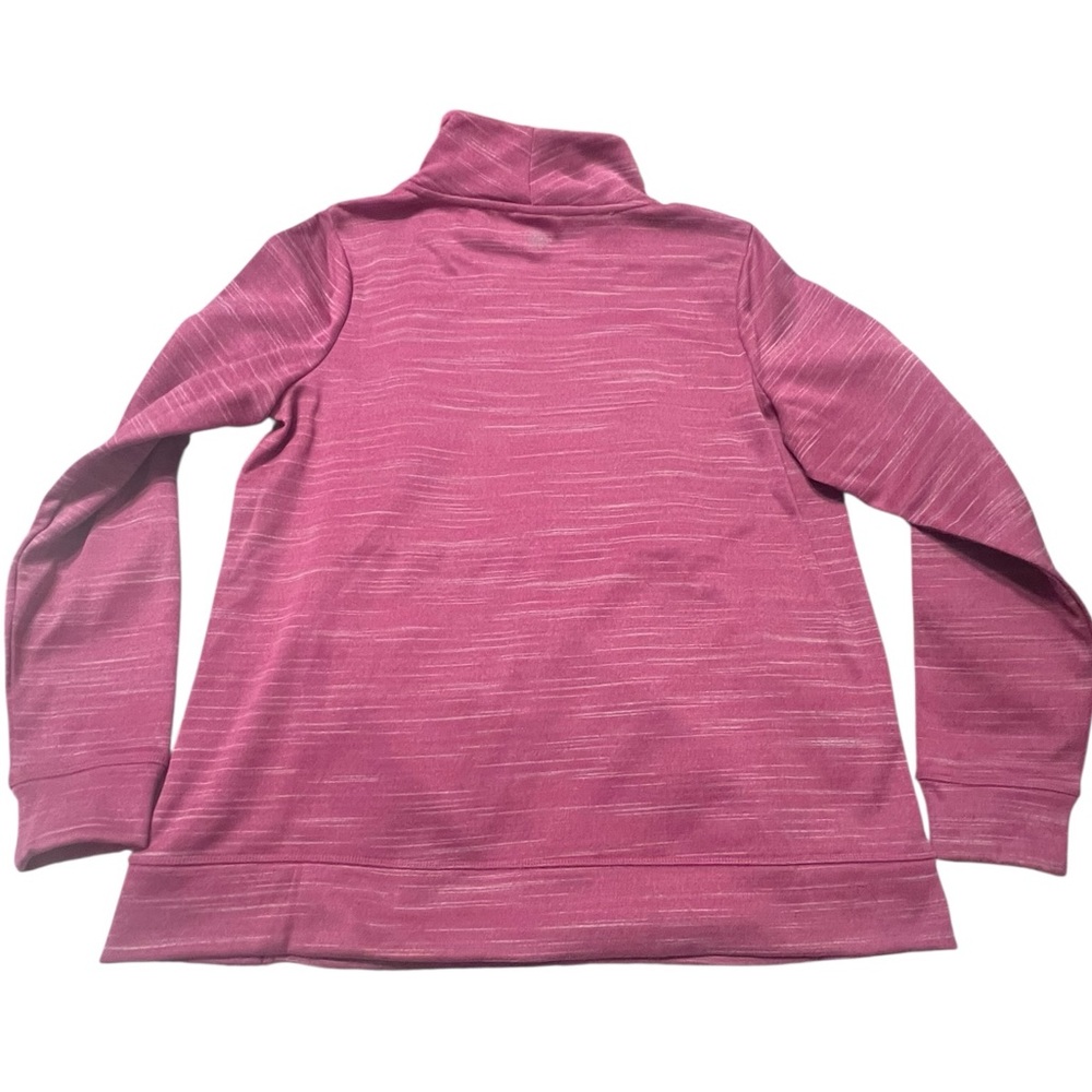 Zelos Pink & White Striped Turtleneck Sweatshirt L - Picture 2 of 6